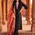 women ethnic motifs regular thread work kurta with trousers & with dupatta