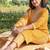 women ethnic motifs printed regular thread work cotton kurta with trousers & with dupatta