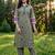women printed regular cotton kurta with trousers