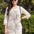 women ethnic motifs embroidered regular thread work cotton kurta with trousers