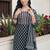 women printed regular cotton kurta with trousers & with dupatta