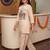 women printed regular kurta with trousers