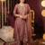 women ethnic motifs embroidered regular kurta with trousers & with dupatta