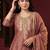 women ethnic motifs embroidered regular kurta with trousers & with dupatta
