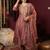 women ethnic motifs embroidered regular kurta with trousers & with dupatta