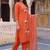 women floral embroidered regular thread work cotton kurta with trousers & with dupatta
