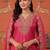 women ethnic motifs embroidered regular kurta with trousers & with dupatta