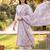 women floral embroidered thread work cotton kurta with trousers & dupatta