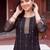 women floral embroidered regular thread work kurta with trousers & with dupatta