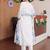women ethnic motifs embroidered regular thread work cotton kurta with trousers & with dupatta