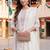 women ethnic motifs embroidered regular kurta with trousers & with dupatta