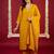 women regular gotta patti kurta with trousers & with dupatta