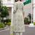 women floral printed empire cotton kurta with trousers & with dupatta