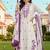 women floral embroidered regular thread work kurta with trousers & with dupatta