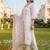 women ethnic motifs embroidered regular thread work cotton kurta with trousers & with dupatta
