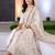 women ethnic motifs embroidered regular thread work cotton kurta with trousers & with dupatta