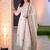 women ethnic motifs embroidered regular thread work cotton kurta with trousers & with dupatta