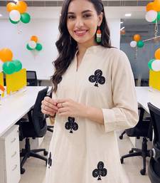 women printed regular cotton kurta with palazzos