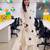 women printed regular cotton kurta with palazzos