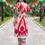 women printed regular cotton kurta with trousers
