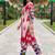 women printed regular cotton kurta with trousers
