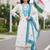 women floral embroidered regular thread work kurta with trousers & with dupatta