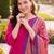 women ethnic motifs regular kurta with trousers & with dupatta
