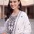 women ethnic motifs embroidered regular thread work cotton kurta with trousers & with dupatta