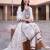 women ethnic motifs embroidered regular thread work cotton kurta with trousers & with dupatta