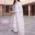 women ethnic motifs embroidered regular thread work cotton kurta with trousers & with dupatta