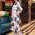 women floral printed regular kurta with trousers