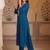 women ethnic motifs embroidered regular thread work kurta with trousers