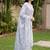 women floral embroidered regular thread work cotton kurta with trousers & with dupatta