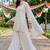 women ethnic motifs embroidered regular sequinned kurta with palazzos & with dupatta