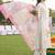 women floral embroidered regular thread work kurta with trousers & with dupatta