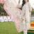 women floral embroidered regular thread work kurta with trousers & with dupatta