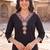 women regular thread work kurta with trousers & with dupatta