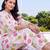 women printed regular cotton kurta with palazzos