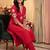 women ethnic motifs embroidered regular thread work kurta with trousers