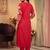 women ethnic motifs embroidered regular thread work kurta with trousers