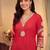 women ethnic motifs embroidered regular thread work kurta with trousers