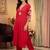 women ethnic motifs embroidered regular thread work kurta with trousers