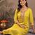 women ethnic motifs embroidered regular sequinned kurta with trousers