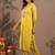 women ethnic motifs embroidered regular sequinned kurta with trousers