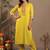 women ethnic motifs embroidered regular sequinned kurta with trousers