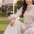 women ethnic motifs embroidered regular sequinned kurta with sharara & with dupatta