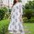 women floral printed regular cotton kurta with trousers
