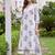 women floral printed regular cotton kurta with trousers
