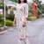 women floral printed regular cotton kurta with trousers