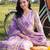 women floral printed angrakha cotton kurta with patiala & with dupatta